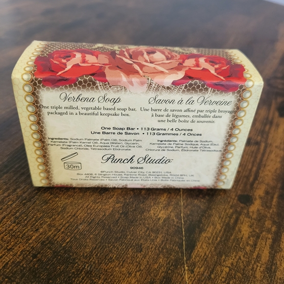 Punch Studio Red and Gold Eiffel Tower Bath Accessory - Picture 3 of 6